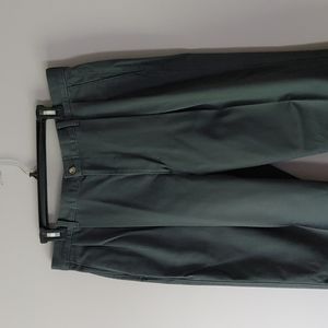 Haggar 36x30 Men's Navy Blue Pleated Dress Pants